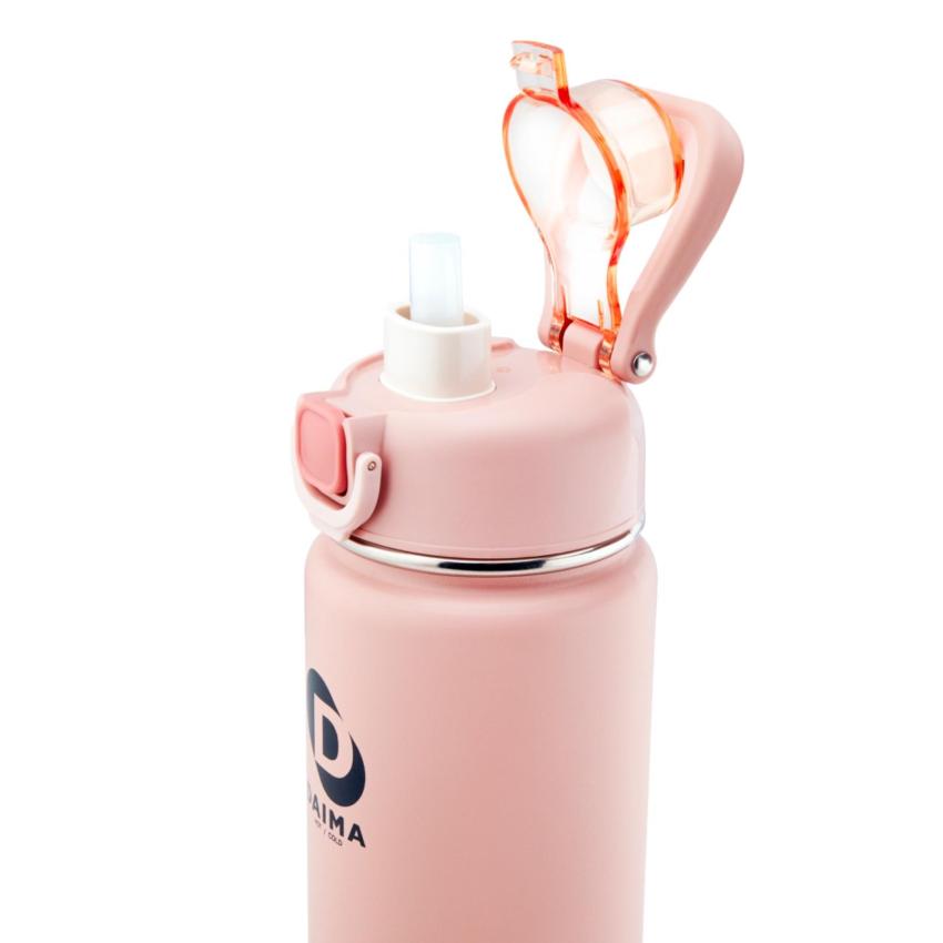 Daima Keep Go 750 ML 12 Saat Sıcak 24 Saat Soğuk Pembe Termos