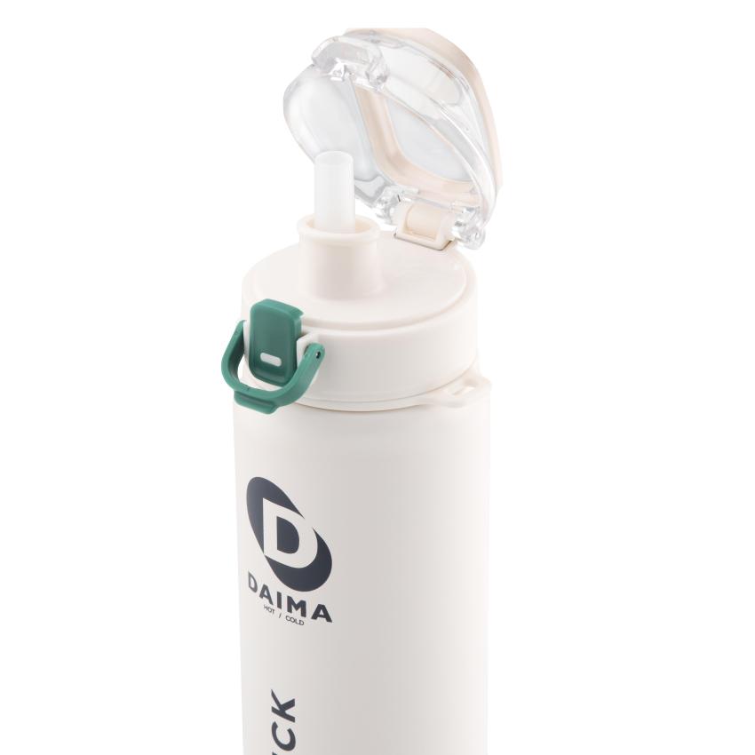 Daima Quick 650 ML 12 Saat Sıcak, 12 Saat Soğuk Beyaz Termos