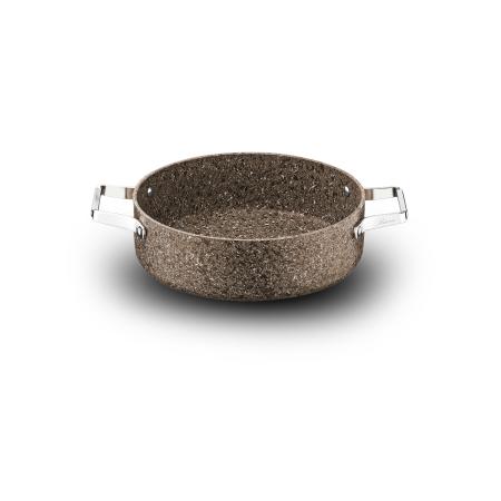 Stone-Age Terra 26 cm Çizilmez Yanmaz Yapışmaz İndüksiyonlu Basık Tencere