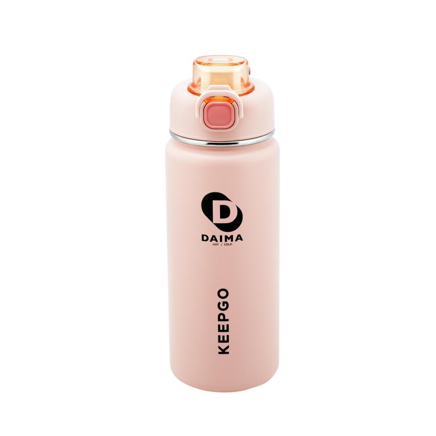 Daima Keep Go 750 ML 12 Saat Sıcak 24 Saat Soğuk Pembe Termos