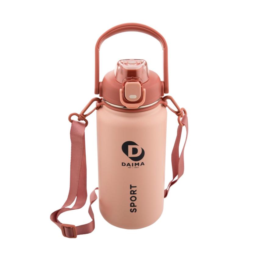 Daima Sport 1300 ML 12 Saat Sıcak 24 Saat Soğuk Pembe Termos