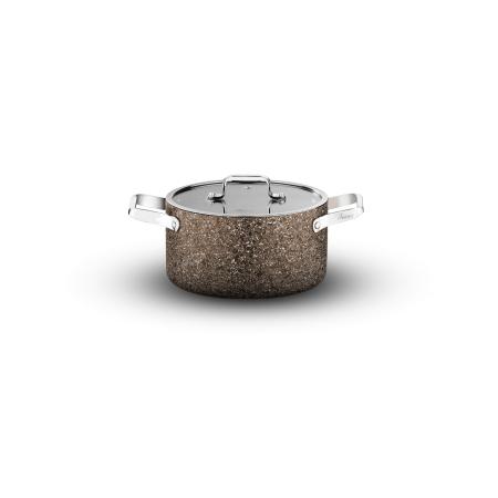 Stone-Age Terra 20 cm Çizilmez Yanmaz Yapışmaz İndüksiyonlu Derin Tencere