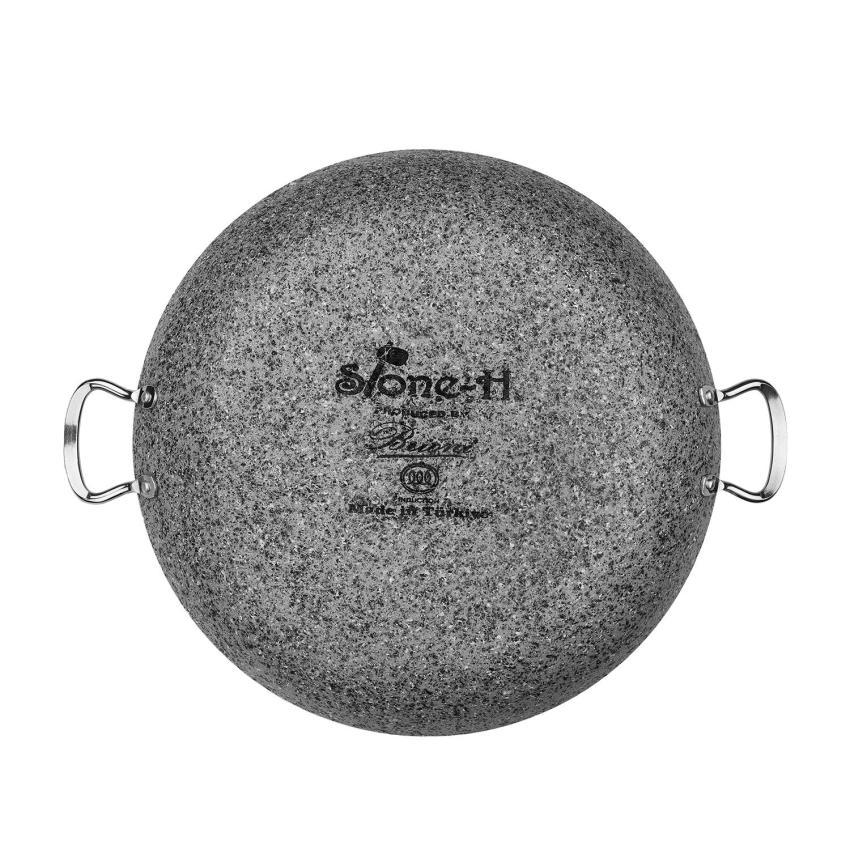 Stone-Age 38 cm Çizilmez Yanmaz Yapışmaz İndüksiyonlu Şef Tenceresi