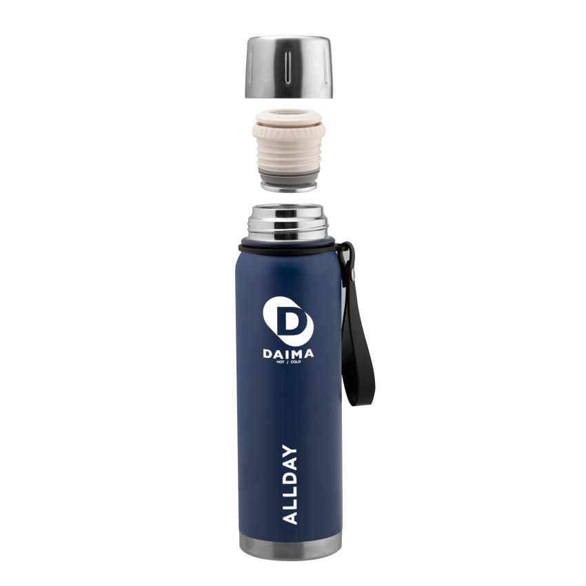 Daima Allday 750 ML 12 Saat Sıcak 24 Saat Soğuk Lacivert Termos