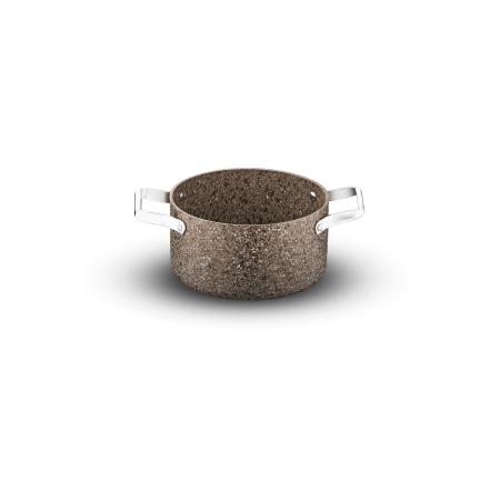 Stone-Age Terra 20 cm Çizilmez Yanmaz Yapışmaz İndüksiyonlu Derin Tencere
