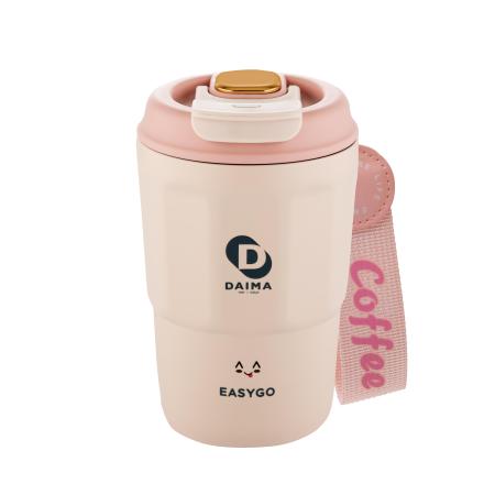 Daima Easy Go 380 ML 12 Saat Sıcak 12 Saat Soğuk Pembe Termos