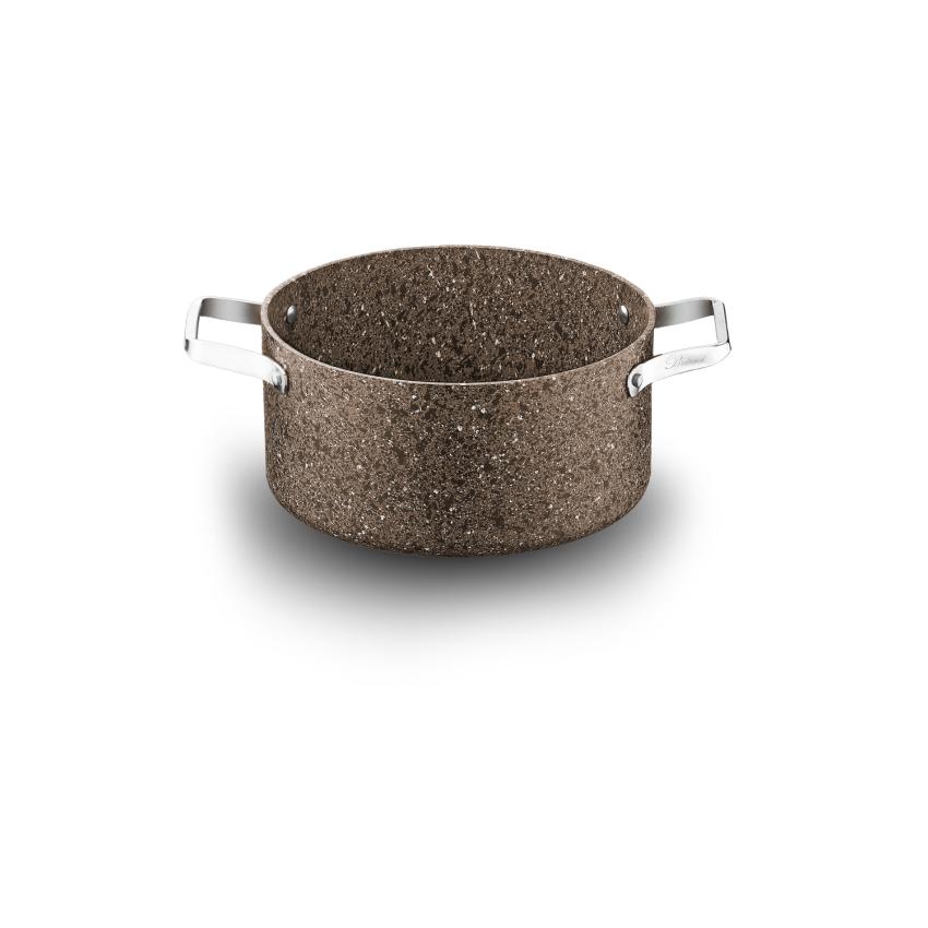 Stone-Age Terra 24 cm Çizilmez Yanmaz Yapışmaz İndüksiyonlu Derin Tencere