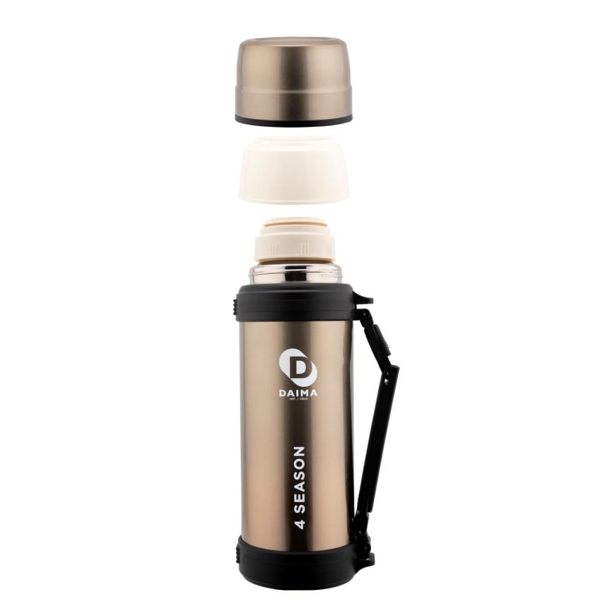 Daima 4 Season 1800 ML 12 Saat Sıcak 24 Saat  Soğuk Bronz Termos