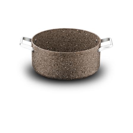 Stone-Age Terra 28 cm Çizilmez Yanmaz Yapışmaz İndüksiyonlu Derin Tencere