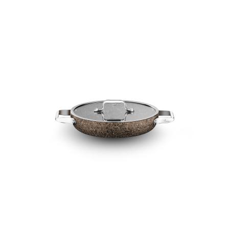 Stone-Age Terra 22 cm Çizilmez Yanmaz Yapışmaz İndüksiyonlu Sahan