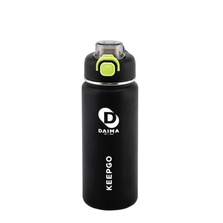 Daima Keep Go 750 ML 12 Saat Sıcak 24 Saat Soğuk Siyah Termos