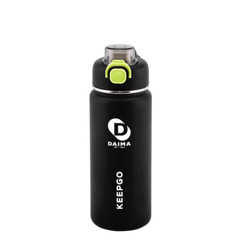 Daima Keep Go 750 ML 12 Saat Sıcak 24 Saat Soğuk Siyah Termos